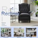 SAMERY Wingback Recliner Chair with Massage and Heat, Push Back Recliner Accent Chair, Modern Tufted Reclining Lounge Single Small Recliner Chair Set of 2 for Small Spaces, Living Room, Office SAMERY