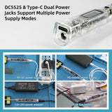 SEQURE SI012 Soldering Iron Kit, 68W Portable Soldering Iron Electric, Fast Heating, DC+PD Power Input, Digital OLED Display, Constant Temperature, Auto Sleep Welding Tool, TS-B2 Soldering Tip, XT60 SEQURE