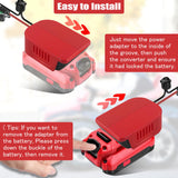 1Pack Power Wheel Adapter for Craftsman 20V Lithium Battery Adapter Kit with Switch & Fuses & Wire Terminals, with 14 Gauge Wire,Power Convertor for DIY Ride On Truck,RC Toys,Robotics and Work Lights DEWDYS
