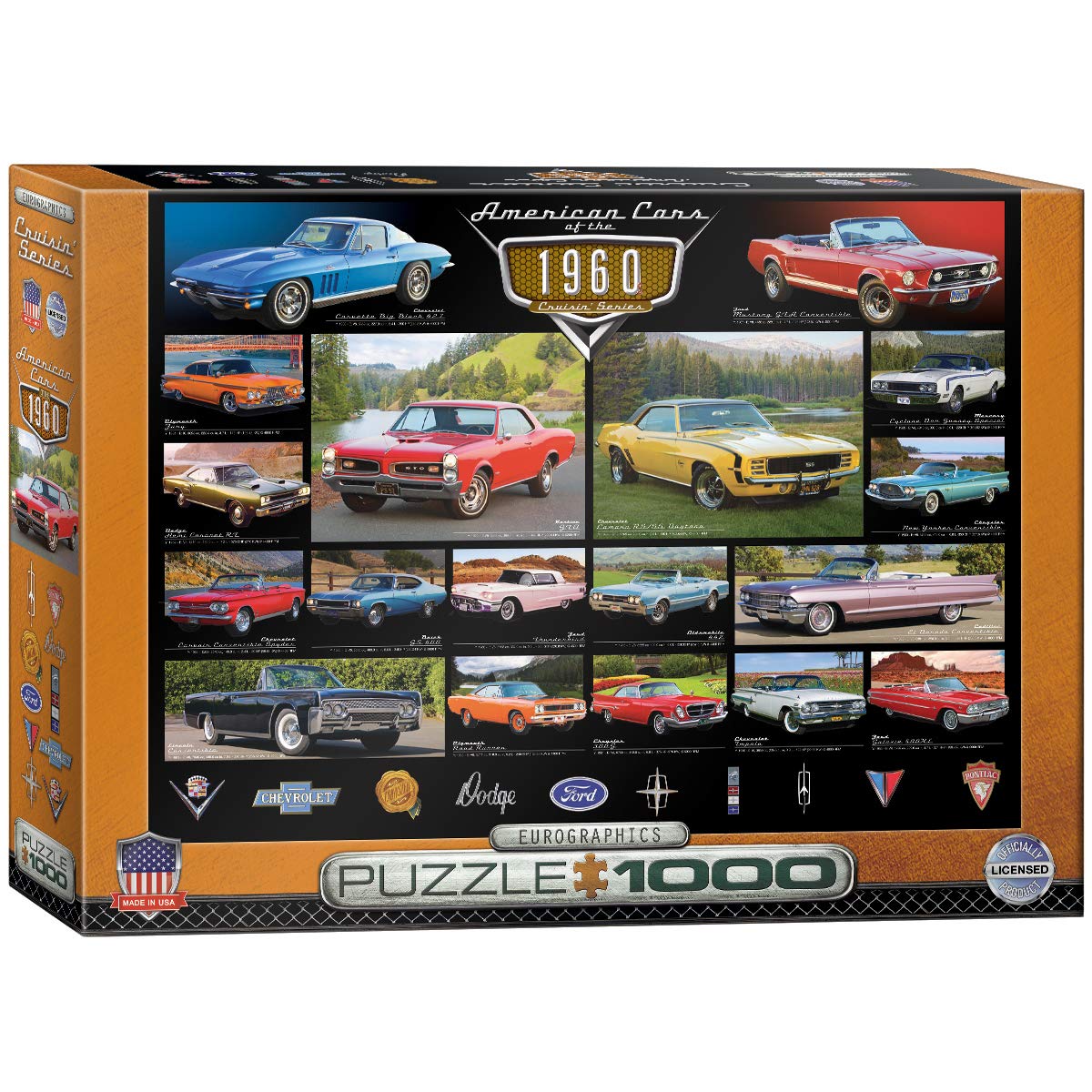 EuroGraphics 1960's Cruisin' Classics Jigsaw Puzzle (1000-Piece) EuroGraphics