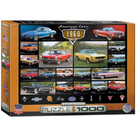 EuroGraphics 1960's Cruisin' Classics Jigsaw Puzzle (1000-Piece) EuroGraphics