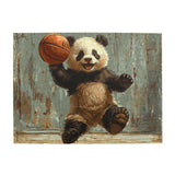 500 Piece Puzzle Adults Teens Jigsaw Puzzles for Family Games, Panda Playing Basketball Funny Generic
