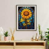 OFRKE Diamond Painting Kits for Adults Beginners 5D Diamond Art Kits with Round Diamonds Gem Art Full Drill Sunflower Painting for Home Wall Decor Gifts 12x16inch OFRKE