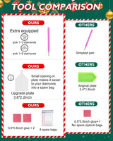 RUIHA Christmas Diamond Painting Kits,Winter Diamond Art Kit for Adults,5D Truck Paint with Diamond Full Drill for Parents-Children Interrction,Wall Decor(12x16) RUIHA