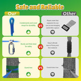 65 FT Ninja Warrior Obstacle Course for Kids, 65 FT Durable Slackline with 14 Obstacles-Swings, Monkey Bars, Arm Trainers and More, Weatherproof Outdoor Obstacle Course for Backyard,3+ Years Old FAHKNS