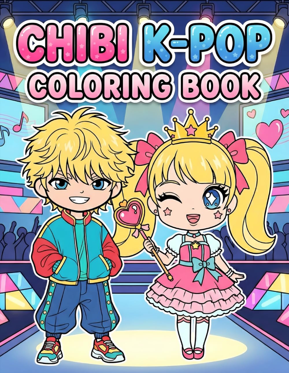 Ultimate K-Pop Colorinɢ Book: Over 60 Fun & Beautiful Designs for Kids Ages 4-8 9-12, Teens, and Fans of All Ages (Luxembourgish Edition) WoodArtSupply