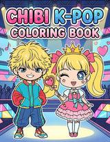 Ultimate K-Pop Colorinɢ Book: Over 60 Fun & Beautiful Designs for Kids Ages 4-8 9-12, Teens, and Fans of All Ages (Luxembourgish Edition) WoodArtSupply