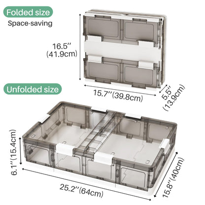 Kitstorack Clear Plastic Under Bed Storage Containers Bins with Lids and 8 Pre-installed Wheels,37.8 Qt, Rolling Foldable Flat Under Bed Organizer Boxes for Clothes Shoes Clothing Bedroom, Large