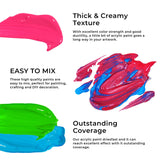 Artme Acrylic Paint Set, 60 Colors in 2oz/60ml Bottles, Non Toxic, Waterproof, Rich Pigments Acrylic Paint for Artists, Students, Beginners Painting on Rocks Canvas Wood Clay Fabric Ceramic Crafts Artme