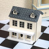 Toyvian Mini DIY Model Wooden Dollhouse kit Christmas Village Houses Toy House House Kit 3D Miniature Dollhouse Kit Toyvian