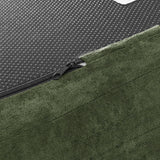 KEIKI 113" Oversized Chenille Curved Modular Sectional Sofa with High-Density Sponge, Upholstered Modern Style 4-Seater Compression Cloud Couch, No Assembly Needed, for Apartment, Living Room, Green KEIKI