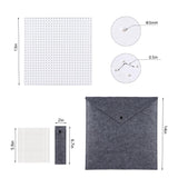 13’’Crochet Blocking Board with 20 Pegs/Pins Granny Square Blocking Boards for Crochet Projects,Plastic Waterproof Crochet Peg Blocking Board Gift for Crocheters and Beginners wuher