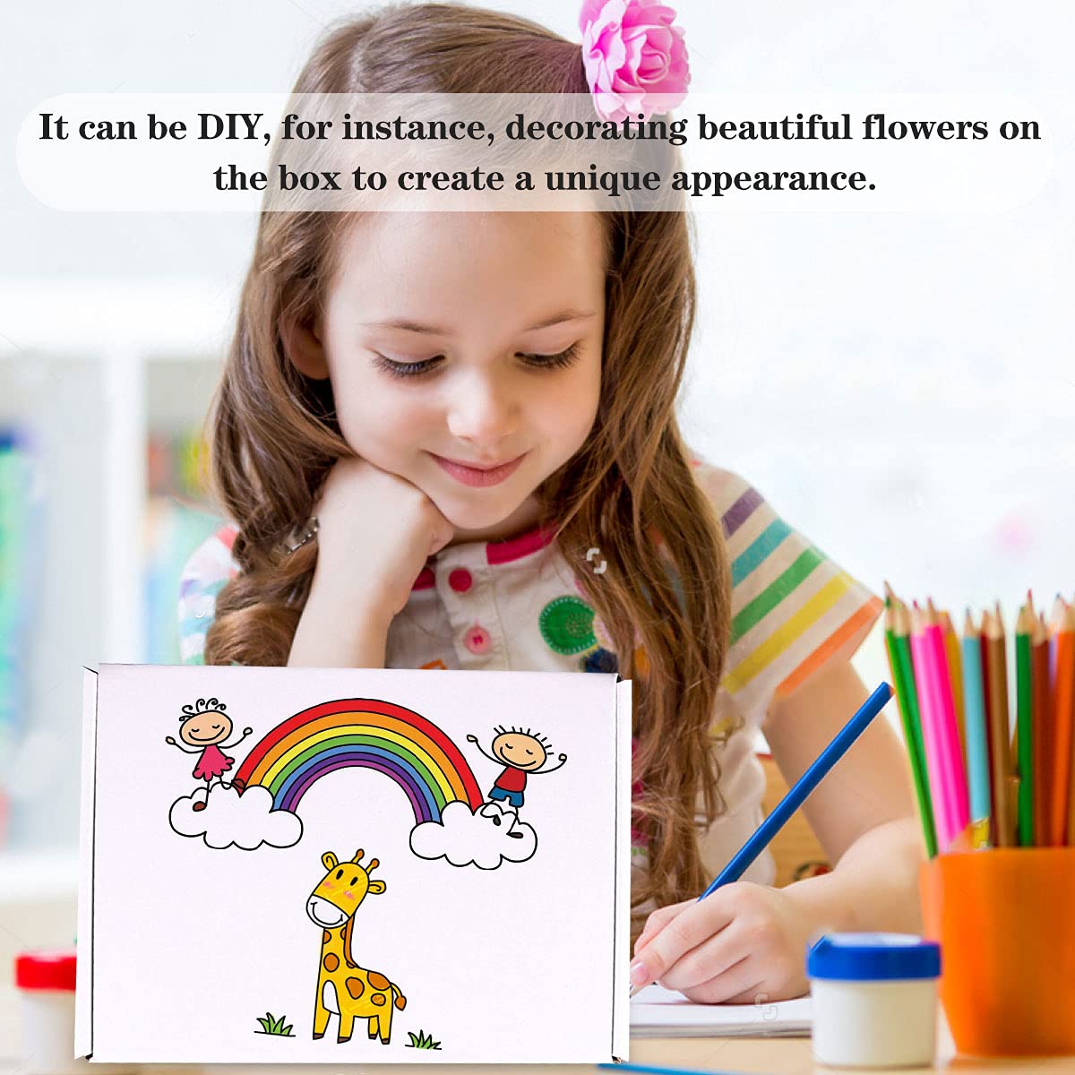 Shipping Boxes, 9"x6"x4" Which is Anti-Impact Come with Exquisite Sealing Label.Suitable E-Commerce Packaging, Shipping Packaging. JIUZHOUXIN