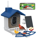 Byranke Smart Bird Feeder with Camera, Bird House with Camera Solar Panel AI Identification Bird Species, Bird Video & Motion Detection, Bird Lover Ideal Gift. BYRANKE