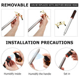 Skylety Pool Cue Snooker Stick Pool Table Accessories Retractable Billiards Cue Rest with Removable Brass Bridge Head(Low Bridge Head) Skylety