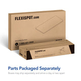 FLEXISPOT EN1 Bamboo Standing Desk 48 x 24 Inches Whole-Piece Curved Natural Bamboo Desktop Ergonomic Electric Sit Stand Up Desk Memory Controller (White Frame + 48" Bamboo Top, 2 Packages FLEXISPOT