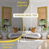 Custom Bamboo Blinds, Black Out Blinds Outdoor Indoor Bamboo Roman Shades, Patio Roller Blinds, Porch Patio Privacy Blinds Screen with Lifting Devices, Easy Installation VIHKUIV