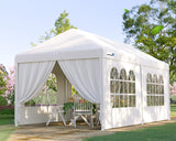 Peaktop Outdoor 10x20ft Heavy Duty Party Tent Wedding Tent Outdoor Gazebo Event Shelter Canopy with Removeable Sidewalls PEAKTOP OUTDOOR