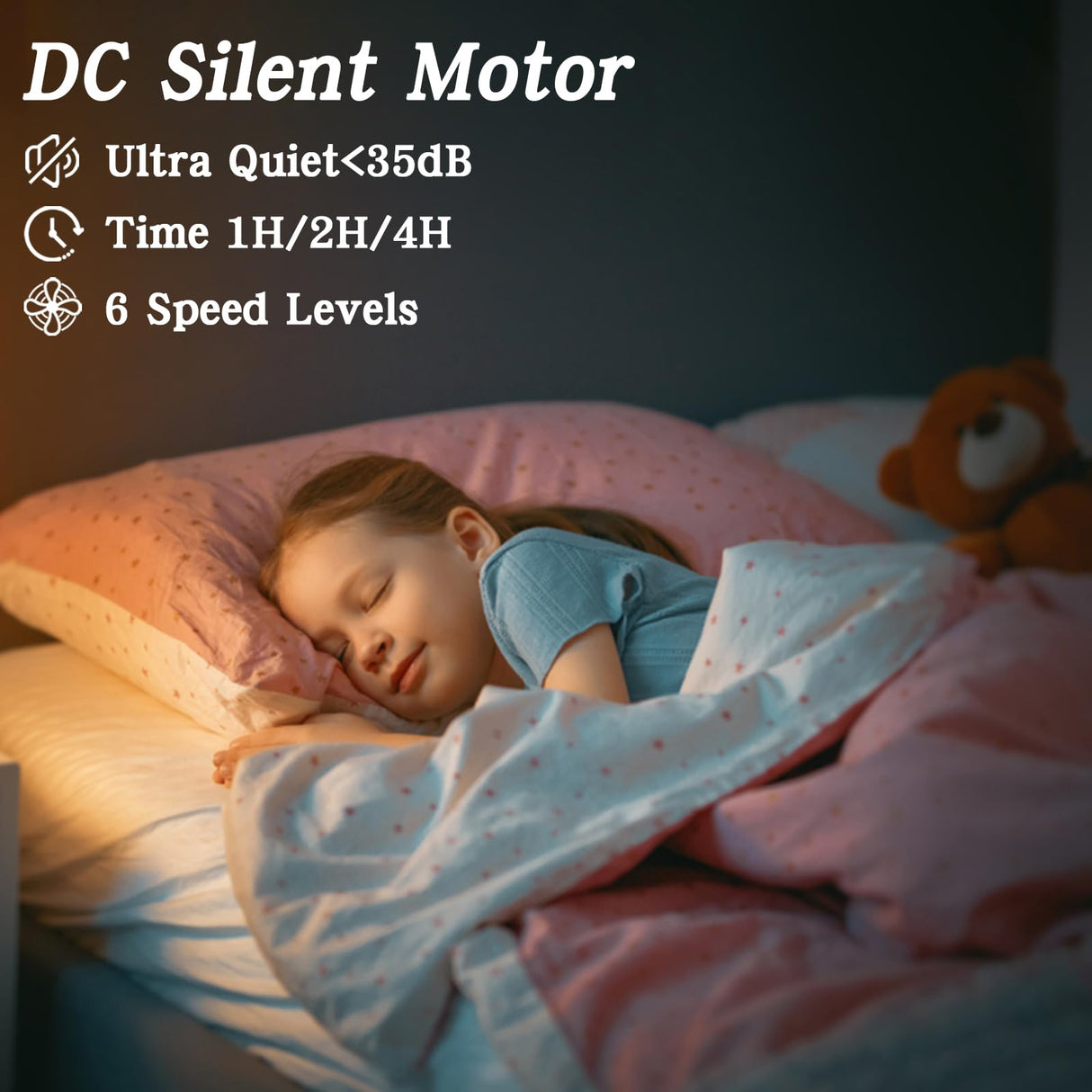 CREATE BRIGHT 20'' Modern Black Caged Ceiling Fans Low Profile Ceiling Fans with Lights and Remote,Timer,6 Speeds Quiet Reversible Dc Motor for Bedroom,Kitchen,Indoor CREATE BRIGHT