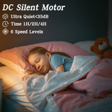 CREATE BRIGHT 20'' Modern Black Caged Ceiling Fans Low Profile Ceiling Fans with Lights and Remote,Timer,6 Speeds Quiet Reversible Dc Motor for Bedroom,Kitchen,Indoor CREATE BRIGHT