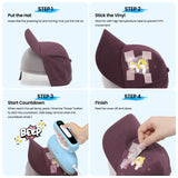 Calogy Hat Press Heat Machine for Caps, Mini Portable Hat Heat Press with Timer, Max 410℉,Precision Temp Control ±5℉, Fast & Evenly Heating Curved Plate for Vinyl Transfer, Sublimation, Iron (Blue) Calogy