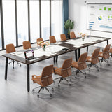 Tribesigns 6.56 FT Conference Table, 78.74-Inch Large Meeting Table for 8-10 People, Rectangle Office Conference Room Table, Business Seminar Table for Office Meeting Conference Room Tribesigns