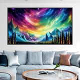 ijbnhd 5D Large Diamond Painting Kits for Adults, 5D Mountain Extra Large Diamond Art Kits, Full Drill Crystal Rhinestone Aurora Gem Art Home Wall Decor Gift(28X 16inch) ijbnhd