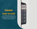SnapSafe In Wall Tall Safe, Light Grey, 75414 - Hidden Gun Safe Provides Security for your Firearms & Valuables, Keypad Entry - Fits Between 2 Wall Studs, Flush Mount, Ideal for Home, Office SnapSafe