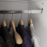 FAMAPY Wardrobe Closet with 2 Glass Doors & 3 Drawers, Armoire Wardrobe Closet with Hanging Rod, Gold Metal Handles, Bedroom Armoire Closet White (31.7”W x 19.3”D x 74.9”H) FAMAPY