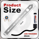 Axe Throwing Target Template Stainless Steel Target Template Stencil Comes with 3 Markers Axe Throwing Target Board Stencil Axe Throwing Set for Drawing Target Template, 20 x 2 Inches (Simple) Epakh