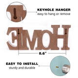 Wood Home Sign, Decorative Art Wall Mount, Free Standing Wooden Word Table Signs for Home Decor (Home) Soddeph