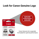 Canon PG-275 XL Genuine Black Ink Cartridge, Compatible with TS3520/3522, TR4720/4722, TS3720/3722 Canon
