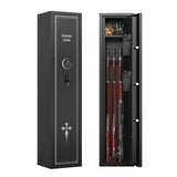 KAER 2-3 Gun Safe for Rifles and Pistols Gun Safe for Home with Quick Access Removable Shelf Gun Cabinet with Removable Gun Racks Pistol Pockets (2-3 Gun) KAER
