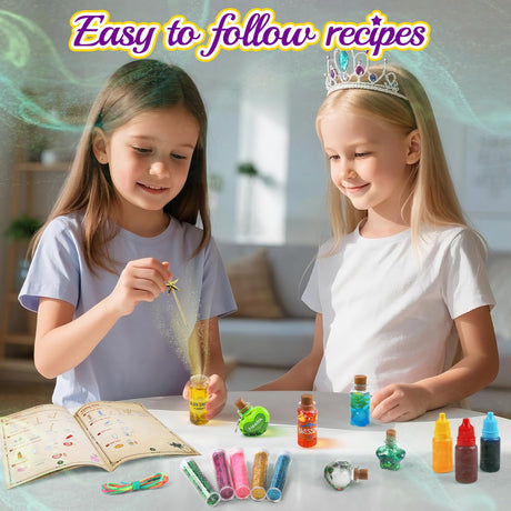 Potion Magic Kit for Kids, Creative Magic Fairy Arts and Crafts Kit Birthday Gifts Toys for Girls 6 7 8 9 10 11 12+ Year Old Boys Decorations Family Activities Party Favors Gadetouq