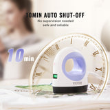 VEVOR Mini Heat Press - Small Heat Press Machine - 3 Heat Settings and Auto-Off - Portable Heat Transfer Machine - Sublimation Machine for T-Shirts/Hats/Coasters/Bags (White Blue) VEVOR