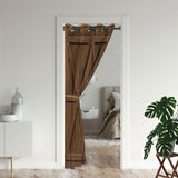 Retro Wooden Farm Doors Door Curtains for Doorways, Rural Farmhouse Barn Wood Blackout Curtain for Kids Bedroom Closet, Grommet Thermal Insulated Privacy Door Drapes for Room Divider, 42" W x 80" L Czrouz