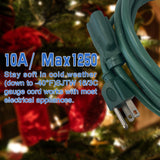 EP 75 Ft Outdoor Extension Cord - 16/3 SJTW Green Electrical Cable with 3 Prong Grounded Plug EP