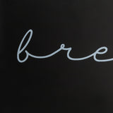 Bloomingville Metal Bin with Bamboo Lid, Black Bread Box, 11.75" L x 5.25" W x 7" H Bloomingville