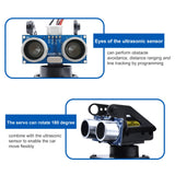 KEYESTUDIO Smart Car Robot,4WD Programmable DIY Starter Kit for Arduino for Uno R3,Electronics Programming Project/STEM Educational/Science Coding Kit for Teens Adults,15+ KEYESTUDIO