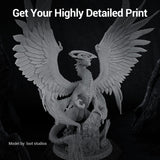 UNIFORMATION HD 3D Printer Standard Resin 2KG Fast UV Curing Plant-Based 3D Resin Liquid with High Precision Low Viscosity Suit for SLA/LCD/DLP Printing Miniatures, Garage Kits, 2x1KG HD Grey Uniformation