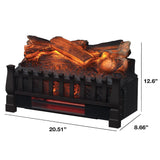 duraflame Electric Log Set 1,000 Sq Ft Heater, Faux Logs Insert with Infrared Flames for Existing Fireplaces, Remote Control Included Duraflame