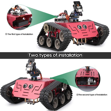 ELEGOO Conqueror Robot Tank Kit with UNO R3 for Arduino Robotics for Kids Ages 8-12 12-16 STEM Science Kits Coding Robots Toys for 8+ Year Old Boys Girls Teens Circuits Engineering Building Project ELEGOO