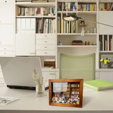 Anxiety Relief Shake Bookshelf – Charming Wooden Miniature Bookcase for Stress-Free Organisation SinSed