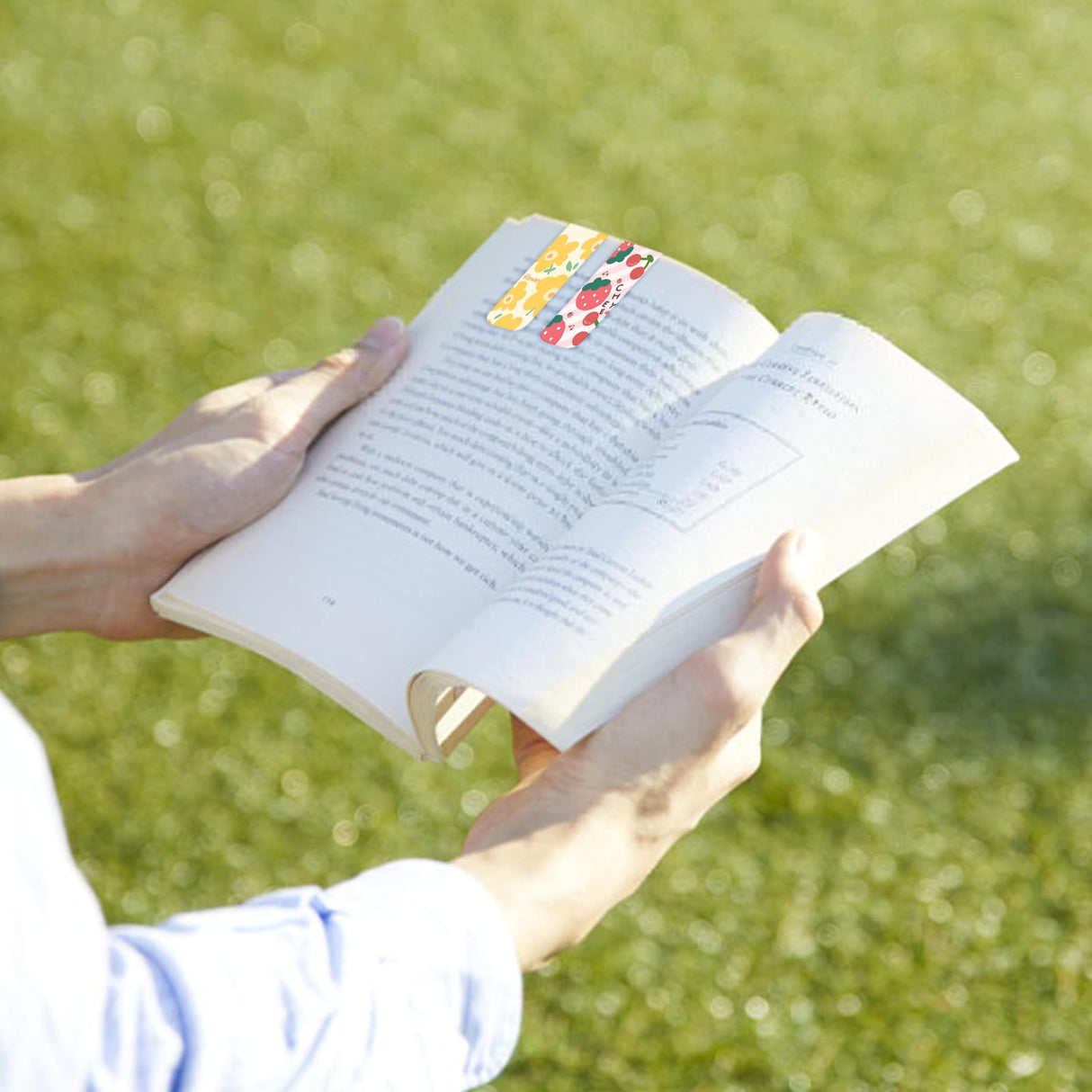 48 Pieces Magnetic Bookmark Sublimation Bookmarks Blank Book Marker Magnetic Page Clips for Kids Students Teachers School Home Office Reading Supplies Book Lovers Gifts Hooqict