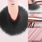 Real Perfection Makeup Brush Set 16 Pcs with 1 Eyebrow Razor Premium Synthetic Foundation Powder Concealers Eyeshadow Blush Makeup Brushes Make up Brushes Kit (Pink) Real Perfection