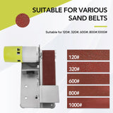 Kongkee Mini Belt Sander, 7 Adjustable Speed Electric Knife Sharpener, 15 Degree Belt Grinder, Power Belt Sander for Metal Working and Woodworking Kongkee