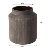 Rustic Vases for Home Decor. Ceramic Vase for Dining Table Decor. Terracotta Decorative Vase 6.1IN. ZSHLXM ZSHLXM