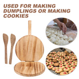 Cabilock Wooden Tortilla Press-Tortilla Press Maker Waffle and Pizza Dough Presser for Homemade Mexican Tortillera, Roti, Chapati, Taco, Dumpling Wrappers Cabilock