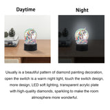 JISHSHAY Diamond Painting Night Light Diamond Art Table Lamps Gem Art LED Lights Gem Painting Desk Lamp Mosaic Kits for Adults DIY Kits for Adults Paint by Numbers,with Special Shaped Crystal,Unicorn JISHSHAY