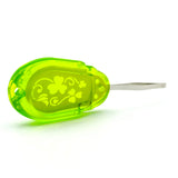 Clover 8611 Needle Threader for Embroidery Needles-Apple Green Clover